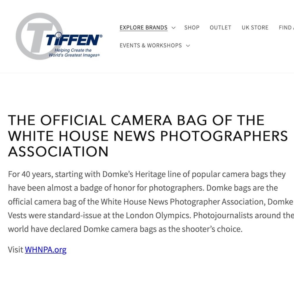 LIMITED EDITION: WHITE HOUSE News Photographers Association DOMKE Briefcase Bag - Picture 2 of 6